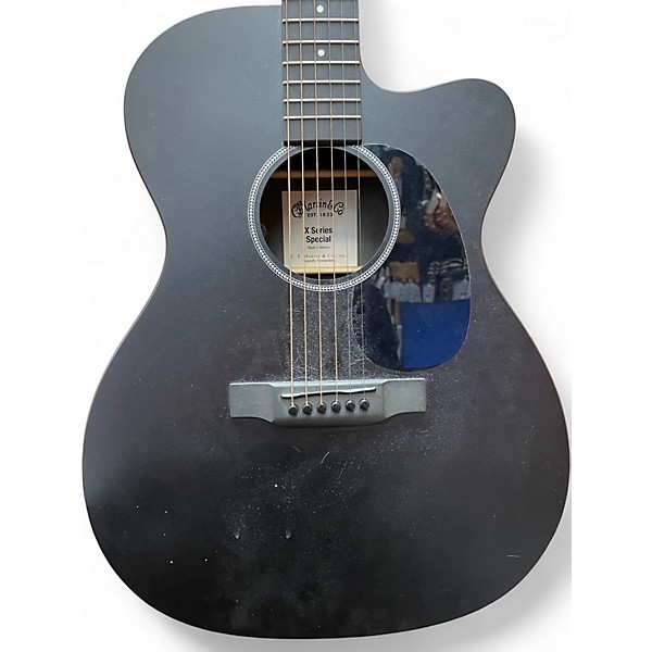 Used Martin x series special Black Acoustic Electric Guitar