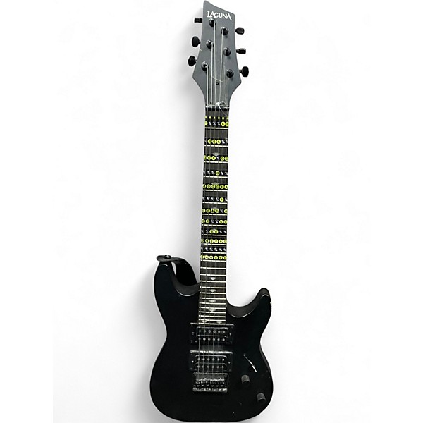 Used Laguna LE50 Short Scale Black Electric Guitar