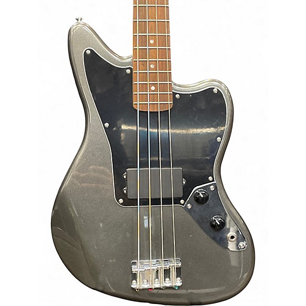 Used Squier Affinity Jaguar Bass Gray Electric Bass Guitar