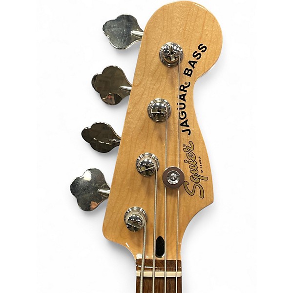Used Squier Affinity Jaguar Bass Gray Electric Bass Guitar
