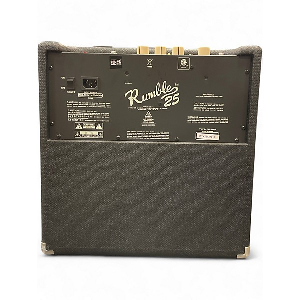 Used Fender Rumble 25 25W 1x8 Bass Combo Amp