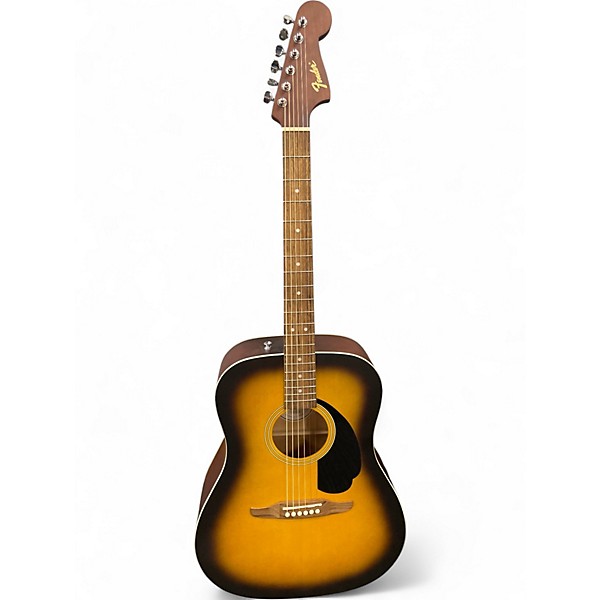 Used Fender Redondo 2 Tone Sunburst Acoustic Electric Guitar