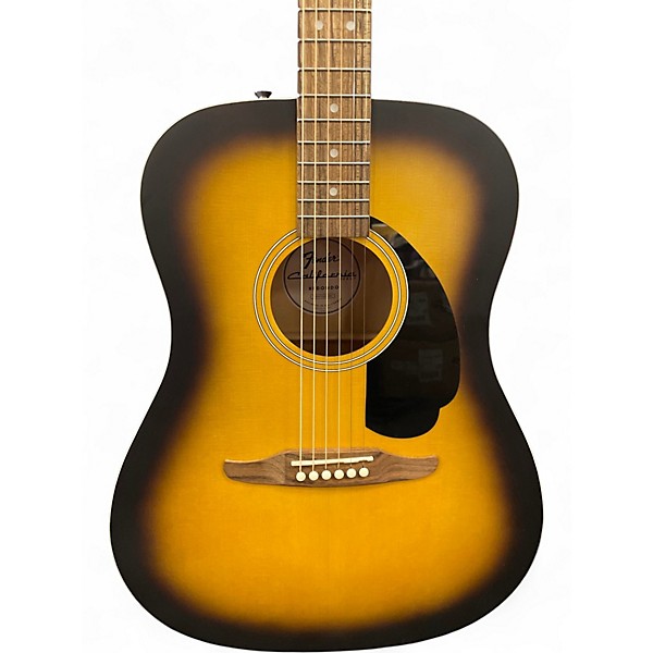Used Fender Redondo 2 Tone Sunburst Acoustic Electric Guitar