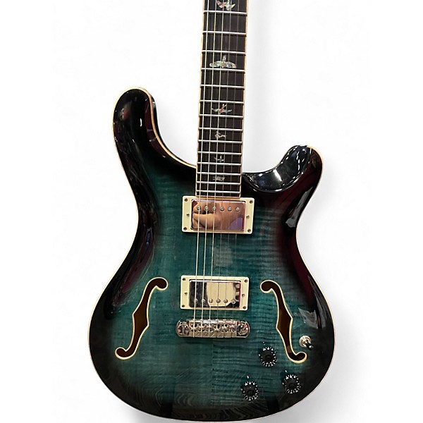 Used PRS SE Hollowbody II Piezo Blue Hollow Body Electric Guitar