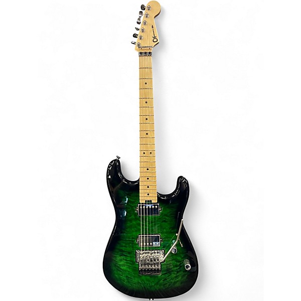 Used Charvel Pro-Mod San Dimas HH FR Green Solid Body Electric Guitar