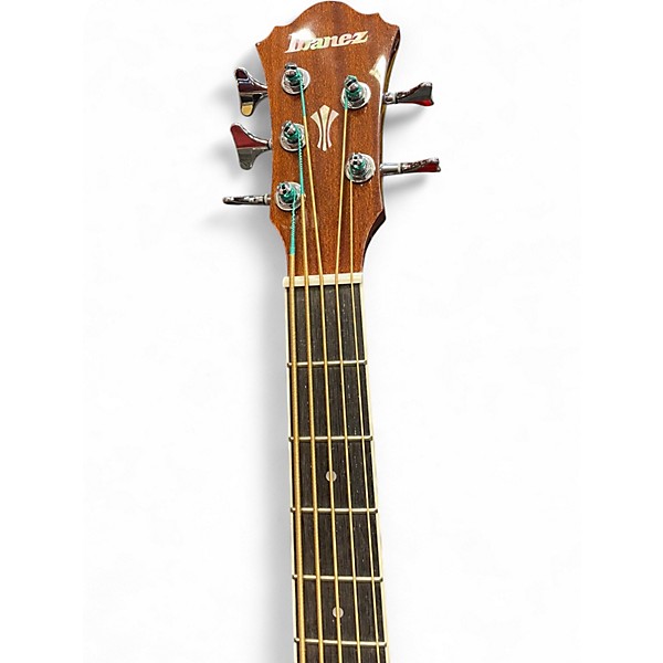 Used Ibanez aeb105e 5-String Natural Acoustic Bass Guitar