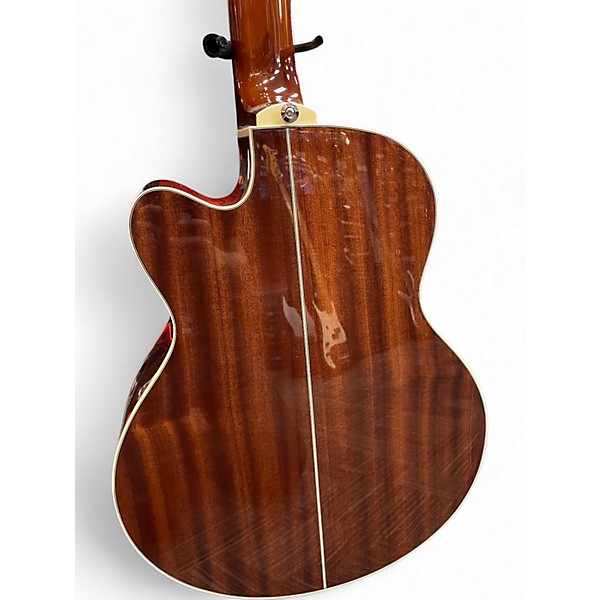 Used Ibanez aeb105e 5-String Natural Acoustic Bass Guitar