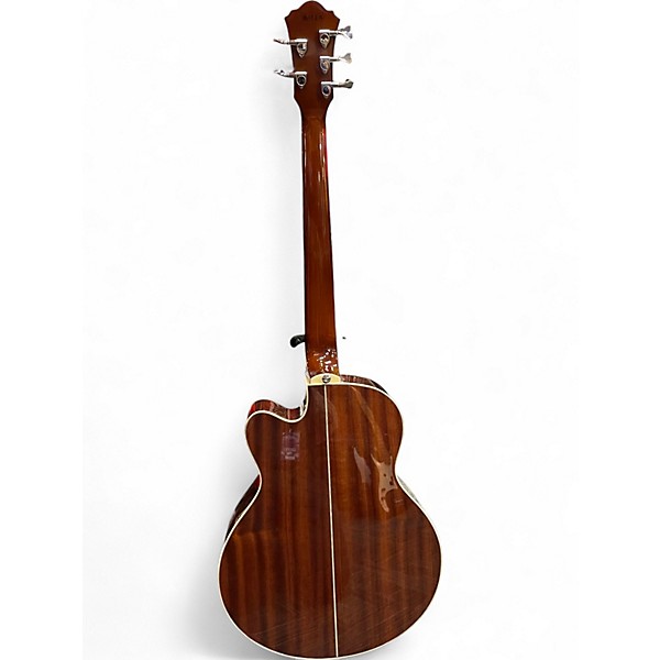 Used Ibanez aeb105e 5-String Natural Acoustic Bass Guitar
