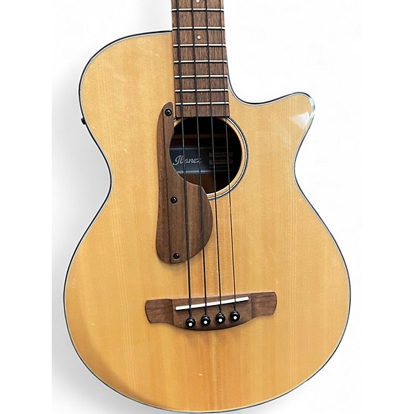 Used Ibanez aegb30e Natural Acoustic Bass Guitar