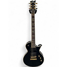 Used ESP ltd ec-1000 deluxe Black Solid Body Electric Guitar