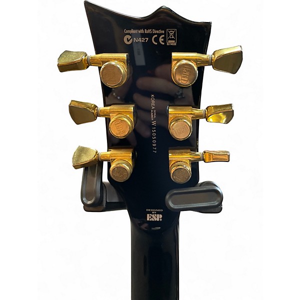 Used ESP ltd ec-1000 deluxe Black Solid Body Electric Guitar