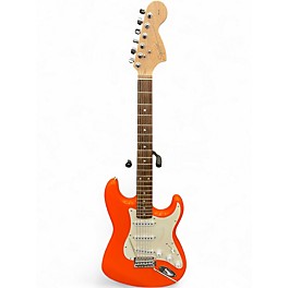 Used Squier Affinity Stratocaster Capri Orange Solid Body Electric Guitar