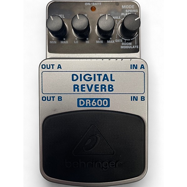 Used Behringer DR600 Digital Stereo Reverb Effect Pedal