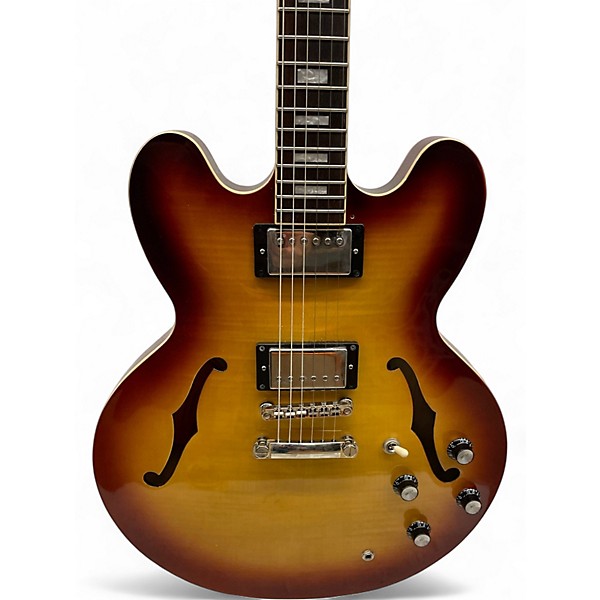 Used Epiphone ES-335 FIGURED IG 2 Color Sunburst Hollow Body Electric Guitar