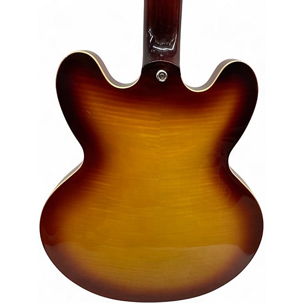 Used Epiphone ES-335 FIGURED IG 2 Color Sunburst Hollow Body Electric Guitar