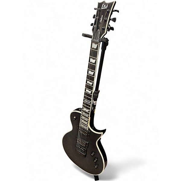 Used ESP LTD EC1000ET Trans Black Solid Body Electric Guitar