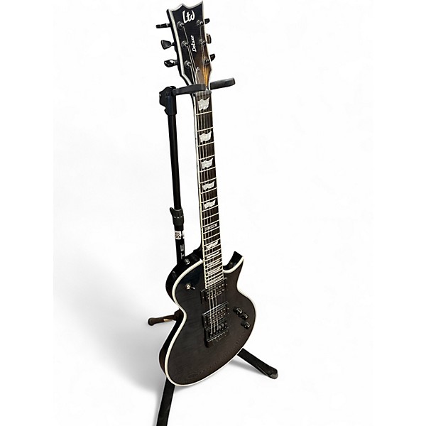 Used ESP LTD EC1000ET Trans Black Solid Body Electric Guitar