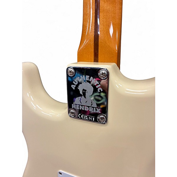 Used 2025 Fender Jimi Hendrix Stratocaster Olympic White Solid Body Electric Guitar