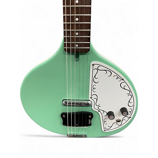 Used Danelectro Baby Sitar Seafoam Green Solid Body Electric Guitar