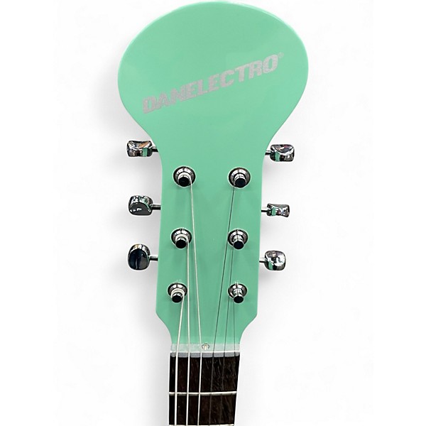 Used Danelectro Baby Sitar Seafoam Green Solid Body Electric Guitar