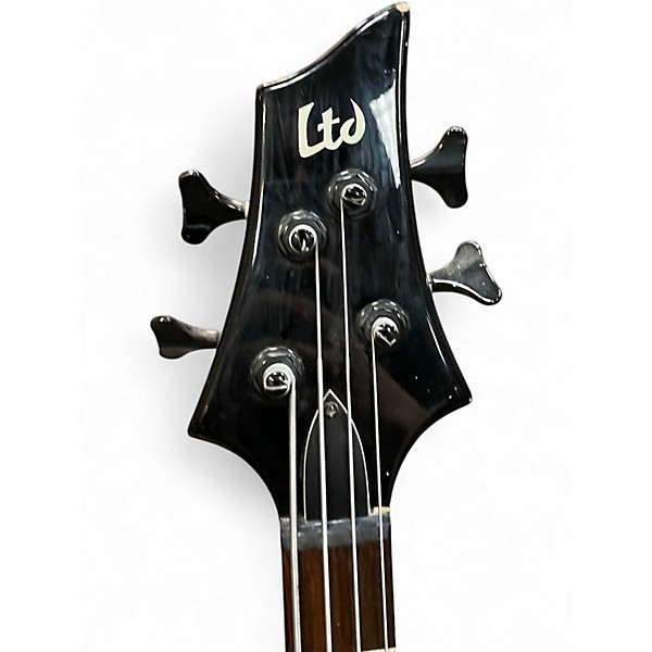 Used ESP LTD B154 Trans Blue Electric Bass Guitar