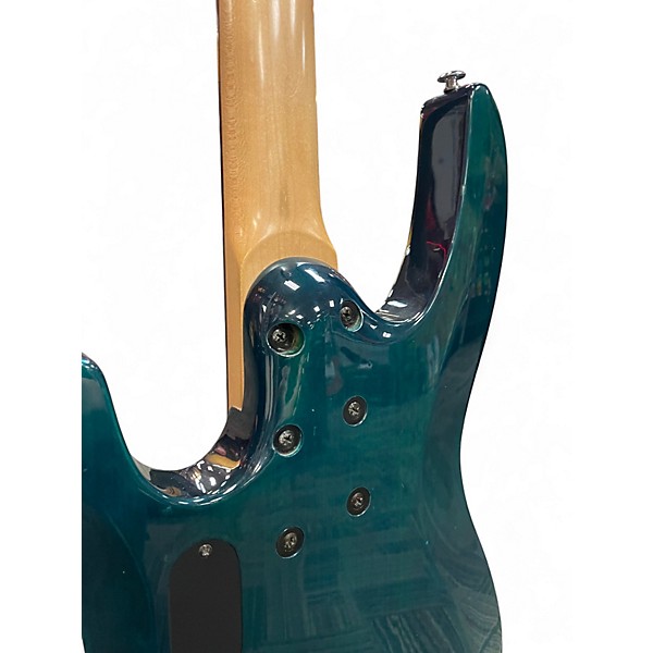 Used ESP LTD B154 Trans Blue Electric Bass Guitar