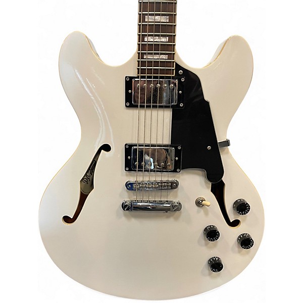 Used D'Angelico Premier Series DC Classic White Hollow Body Electric Guitar
