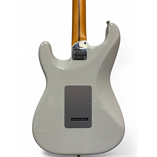 Used Fender American Ultra II Stratocaster White Solid Body Electric Guitar