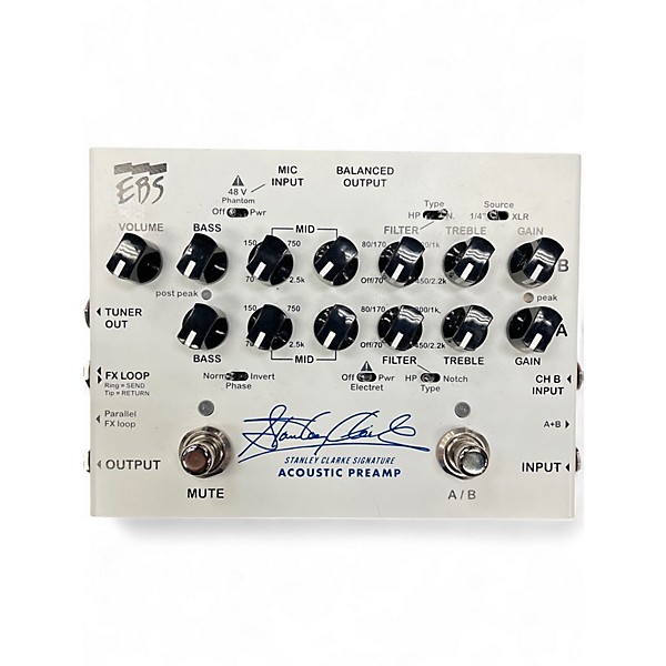 Used EBS Stanley Clarke Acoustic Preamp Guitar Preamp