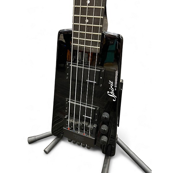 Used Steinberger XT25 Spirit 5 String Black Electric Bass Guitar