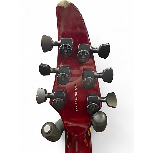 Used Ltd H1000 Trans Red Solid Body Electric Guitar