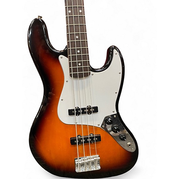 Used Squier Affinity Jazz Bass Sunburst Electric Bass Guitar