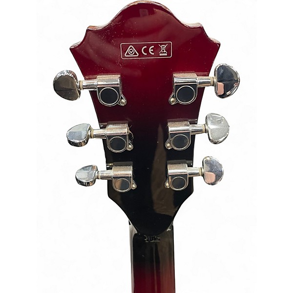 Used Ibanez AF75T Crimson Red Burst Hollow Body Electric Guitar