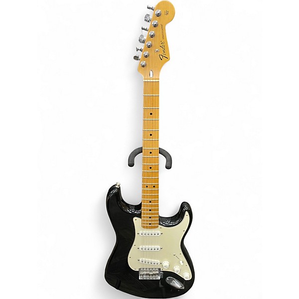Used Fender Standard Stratocaster Black Solid Body Electric Guitar