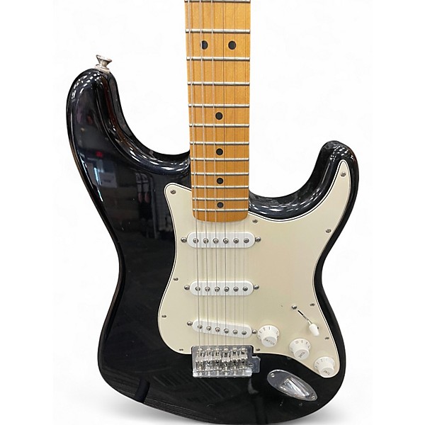 Used Fender Standard Stratocaster Black Solid Body Electric Guitar