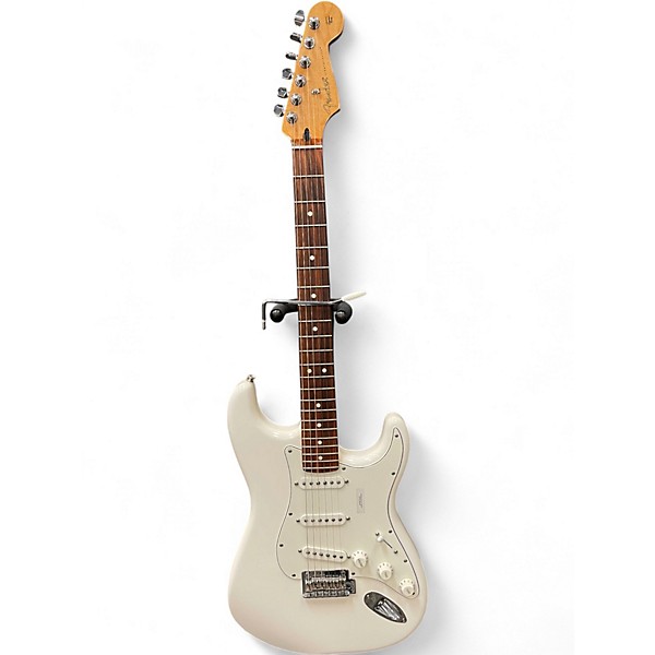Used 2019 Fender Player Stratocaster White Solid Body Electric Guitar