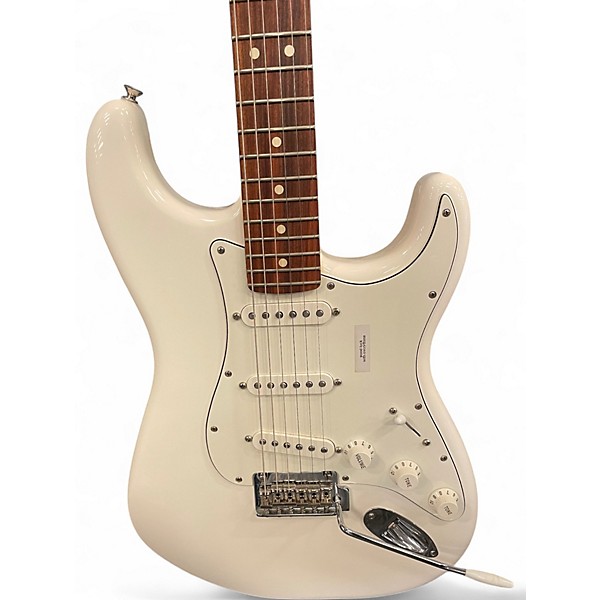 Used 2019 Fender Player Stratocaster White Solid Body Electric Guitar