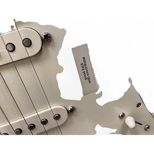 Used 2019 Fender Player Stratocaster White Solid Body Electric Guitar