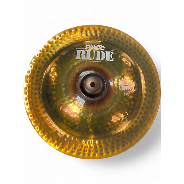Used Paiste 14in RUDE BLAST CHINA Cymbal