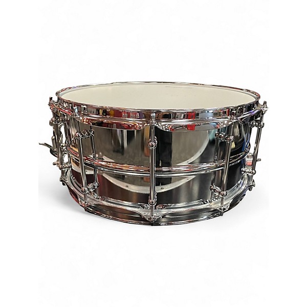 Used Ludwig 6.5X14 Supralite Snare Chrome Silver Drum
