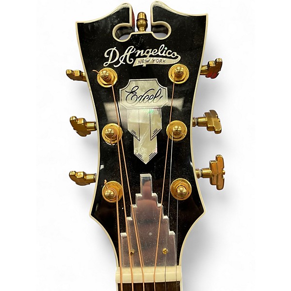 Used D'Angelico EXCEL GRAMERCY Black and White Acoustic Guitar