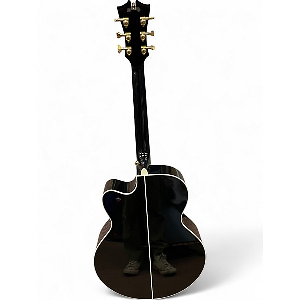 Used D'Angelico EXCEL GRAMERCY Black and White Acoustic Guitar