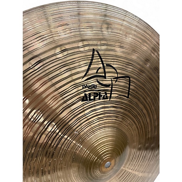 Used Paiste 22in ALPHA HEAVY RIDE Cymbal
