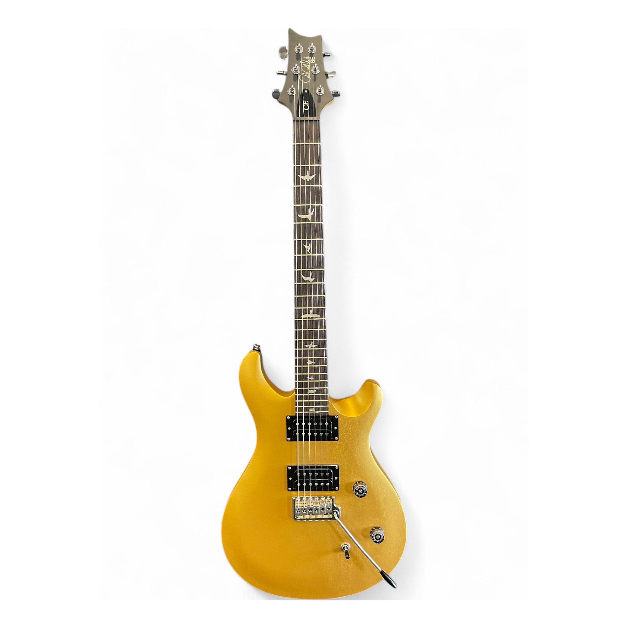 Used PRS SE CE24 Metallic Gold Solid Body Electric Guitar Metallic