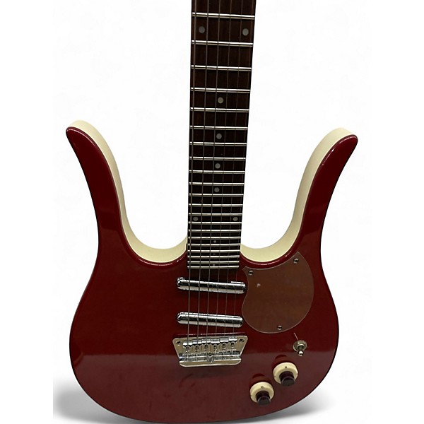 Used Danelectro Longhorn Guitarlin Red Solid Body Electric Guitar