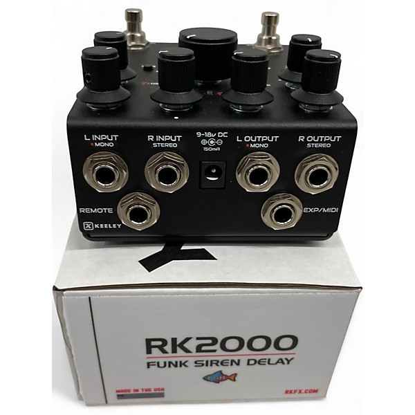 Used Keeley RK2000 Funk Siren Delay Pedal - Studio Gray Effect Pedal