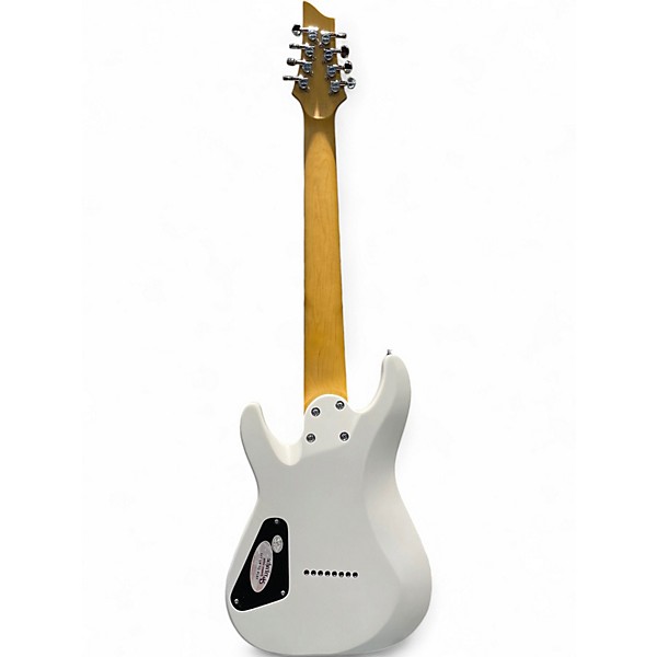 Used 2020s Schecter Guitar Research C8 DELUXE Alpine White Solid Body Electric Guitar