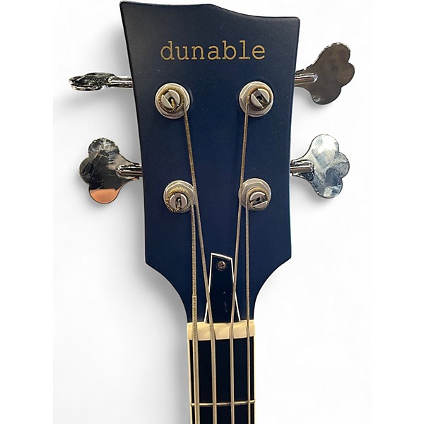 Used Dunable Guitars USA Custom R2 Blue Electric Bass Guitar
