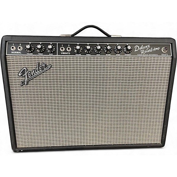 Used Fender Vintage Reissue 1965 Deluxe Reverb Tube Guitar Combo Amp