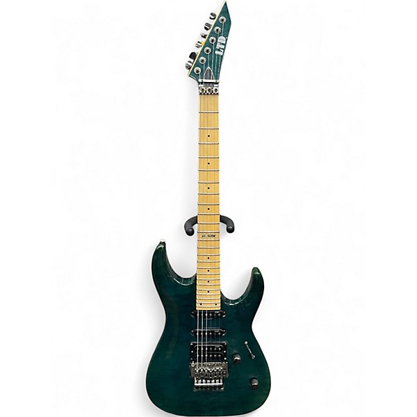 Used ESP LTD MH103QM Green Solid Body Electric Guitar